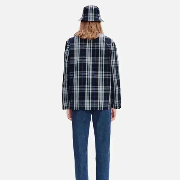 NWT A.P.C. Alfred Check Shirt Jacket Plaid Shacket size Medium - Picture 2 of 12